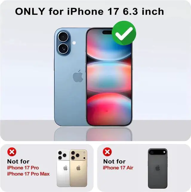 Alt view image 6 of 7 - for iPhone 17 Case Cute Polka Dot Phone Case Soft TPU Slim Shockproof Phone Cover for Women Girls Black