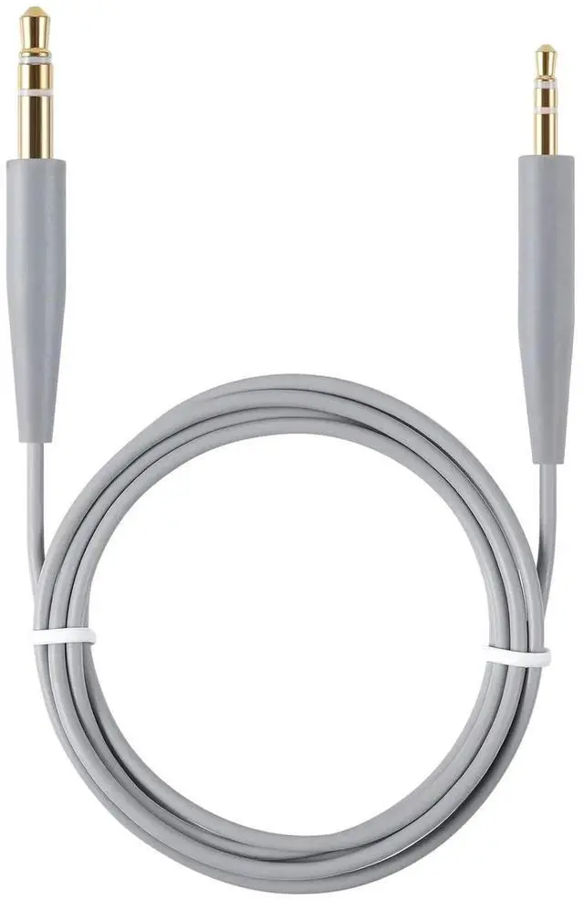 Main image of Replacement Audio Cable Cord Extension Wire for QuietComfort QC25 QC35 Headphones with in line Mic Volume Control (No mic Grey)