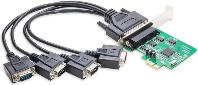 Alt view image 6 of 7 - JAENFONG IO Crest 4 Serial Ports PCI-e Controller Card with Fan-Out Cable and Bundled with Low Profile Bracket SI-PEX15038