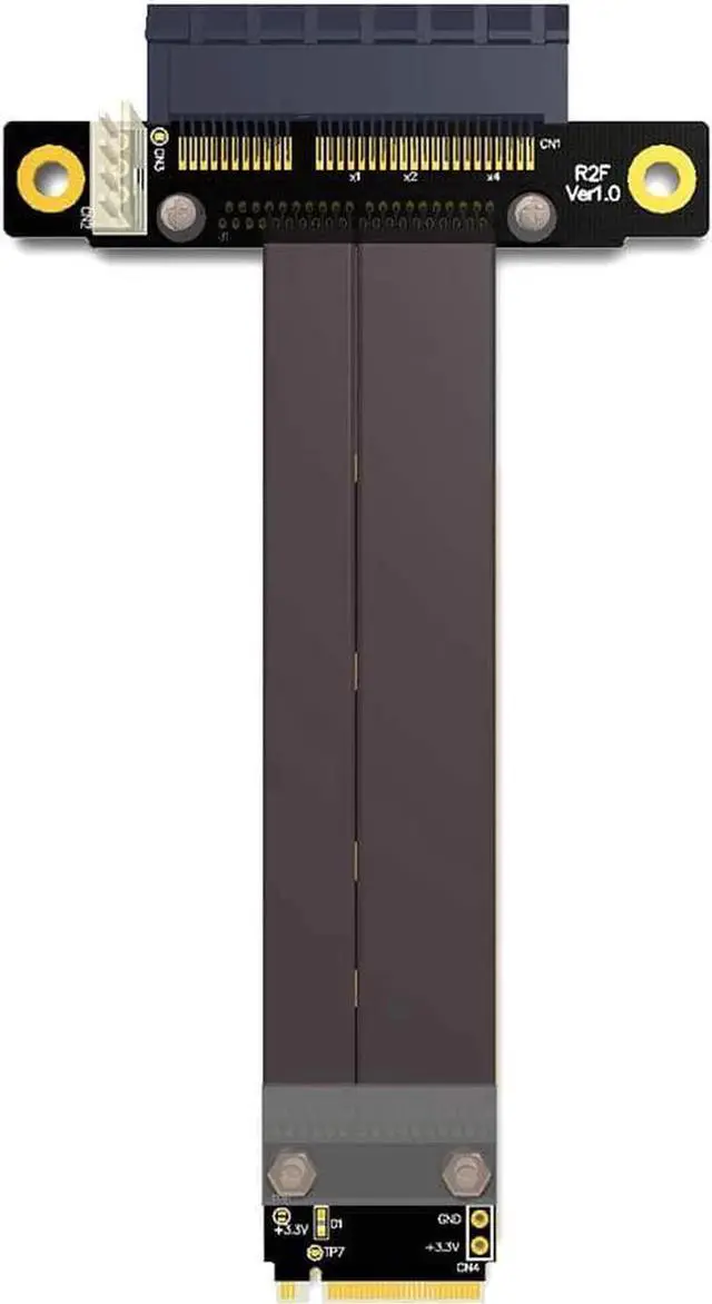 Main image of JAENFONG ADT-LINK Riser PCIe X4 3.0 PCI-E 4X to M.2 NGFF NVMe M Key 2280 Riser Card Gen3.0 Cable M2 Key-M PCI-Express Extension Cord 32G/BPS (R42SF,10CM)