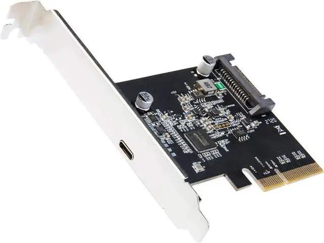 Alt view image 4 of 5 - JAENFONG IO CREST USB-C 3.2 Gen 2x2 Type-C 20 Gbps PCI-e Gen 3 x4 Expansion Card SATA Powered ASMedia ASM3242
