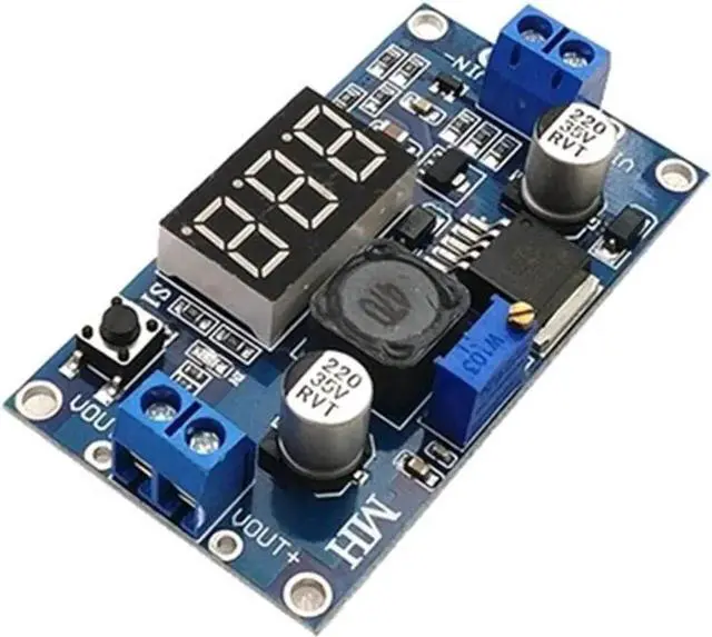 Main image of JAENFONG LM2596 High Efficiency DC to DC Buck Step Down Power Converter Module DC/DC 2.5V-40V to 1.25V-35V 3A Adjustable Voltage Regulator with LED Voltmeter (1 PCS)