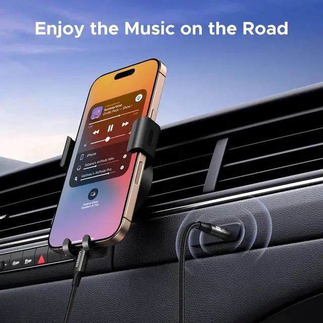 Alt view image 3 of 7 - USB C to Aux Type C to 3.5mm Audio Adapter Hi-Res 32bit/384KHz Stereo Cord Headphone Male Car Auxiliary Cable Compatible with iPhone 17 16 15 Pro Max Galaxy S25 S24 Ultra iPad Pixel 9 3.3FT