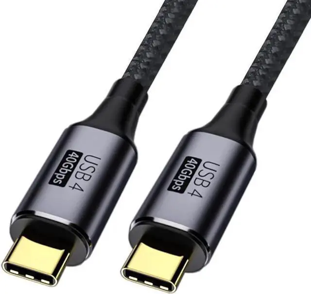 Main image of JAENFONG USB4 Type C Cable 40Gbps with 100W Charging UHD 8K 5K 4K@60Hz USB4.0 Compatible with Thunderbolt3/4 0.5M