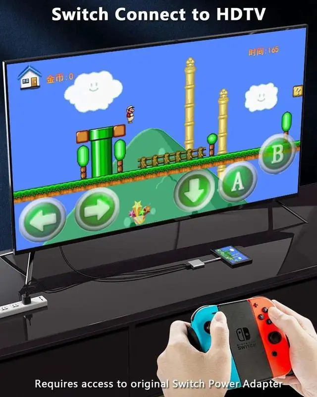 Alt view image 2 of 7 - USB C to HDMI Multiport Adapter w/USB 3.0 & PD 100W Quick Charging Port -Thunderbolt 3 4K Digital AV Converter Type-C Hub for Mac MacBook Air XPS iPad Pro Galaxy S20 Dex Projector TV Monitor