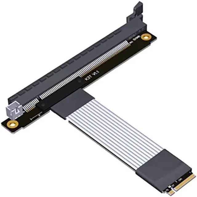 Main image of JAENFONG M.2 NGFF NVMe to PCIE x16 Extension Cable 64G/BPS for STX Motherboard Graphics Card M.2(Ultra SSD, M-Key) NVMe Slot Extension (15cm,K43ST)