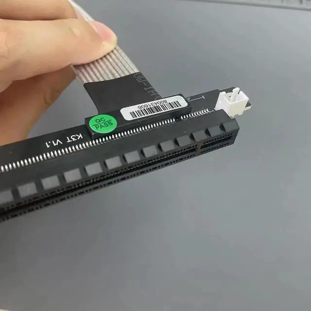 Alt view image 6 of 7 - JAENFONG M.2 NGFF NVMe to PCIE x16 Extension Cable 64G/BPS for STX Motherboard Graphics Card M.2(Ultra SSD, M-Key) NVMe Slot Extension (15cm,K43ST)