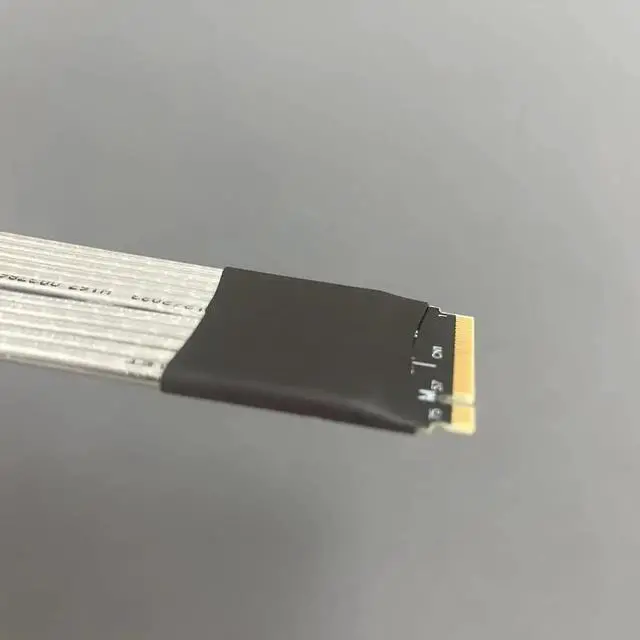 Alt view image 3 of 7 - JAENFONG M.2 NGFF NVMe to PCIE x16 Extension Cable 64G/BPS for STX Motherboard Graphics Card M.2(Ultra SSD, M-Key) NVMe Slot Extension (15cm,K43ST)