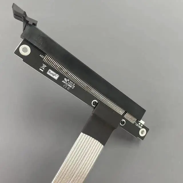 Alt view image 7 of 7 - JAENFONG M.2 NGFF NVMe to PCIE x16 Extension Cable 64G/BPS for STX Motherboard Graphics Card M.2(Ultra SSD, M-Key) NVMe Slot Extension (15cm,K43ST)