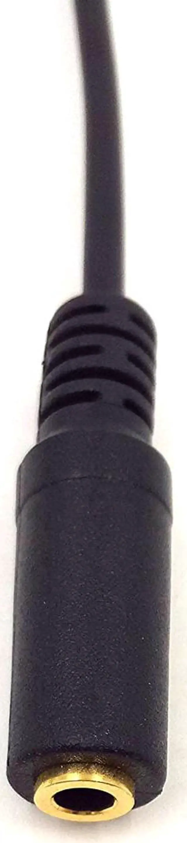 Alt view image 2 of 4 - 3Ft Gold Plated 3.5MM Male to Female AUX Audio Stereo Input 90 Degree Spring Coiled Spiral Extension Cable Black (TRS 3.5M/F)