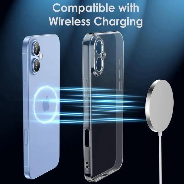 Alt view image 5 of 7 - Shamos Clear TPU Case for iPhone 17 with Camera Protection Ultra Slim Shockproof Anti-Yellowing Scratch-Resistant Wireless Charging Compatible Enhanced Grip (for iPhone 17)