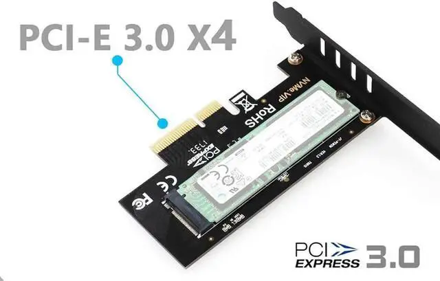 Alt view image 6 of 7 - JAENFONG JEYI SK4 Pro M.2 NVMe SSD NGFF to PCIE X4 Adapter M Key Interface Card Suppor PCI Express 3.0 x4 2230-2280 Size m.2 Full Speed