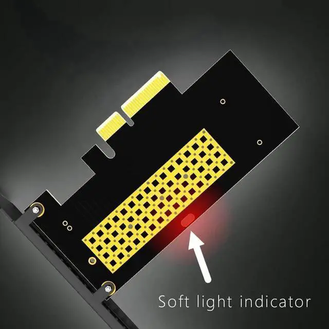 Alt view image 7 of 7 - JAENFONG JEYI SK4 Pro M.2 NVMe SSD NGFF to PCIE X4 Adapter M Key Interface Card Suppor PCI Express 3.0 x4 2230-2280 Size m.2 Full Speed