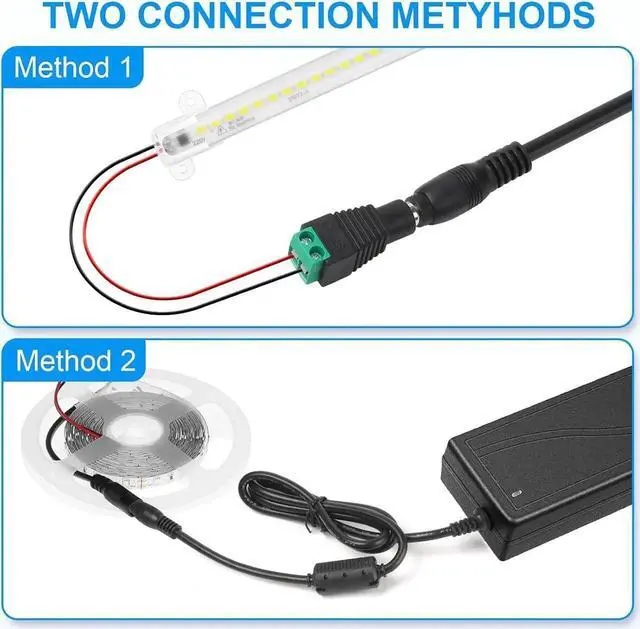 Alt view image 2 of 6 - 24V Power Supply 24V 6A Power Supply 100V-240V AC to 24V DC Power Supply with LED Terminal Connector 24 Volt 6 Amp Power Supply 5A 4A 3A 2A 1A DC Adapter with 5.5x2.1mm Jack