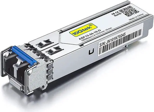 Main image of 1.25G SFP Transceiver 1000Base-LX, 1310nm SMF, up to 10 km, for GLC-LH-SMD, Meraki MA-SFP-1GB-LX10, Ubiquiti UniFi, Fortinet, Mikrotik, D-Link, Supermicro, Netgear, TP-Link TL-SM311LS and More