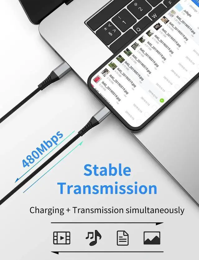 Alt view image 5 of 7 - 6 inch USB C to Lightning Cable Short 3Pack USB C iPhone Charger Cord Braided 0.5FT Type C to Lightning Cable PD Fast Charging for iPhone 14 13 12 11 Pro Max Mini 10 8 7 Plus XR XS SE AirPods