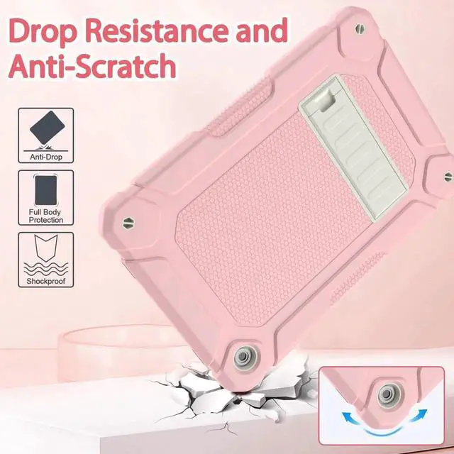 Alt view image 3 of 7 - for Galaxy Tab A9+ Plus Case 11 Inch 2023 (SM-X210/X216/X218) Heavy Duty Shockproof Protective Galaxy Tab A9+/A9 Plus Tablet Case Pink