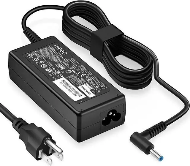 Main image of Charger Compatible with HP Laptop Computer 65W 45W Smart Blue Tip Power Adapter