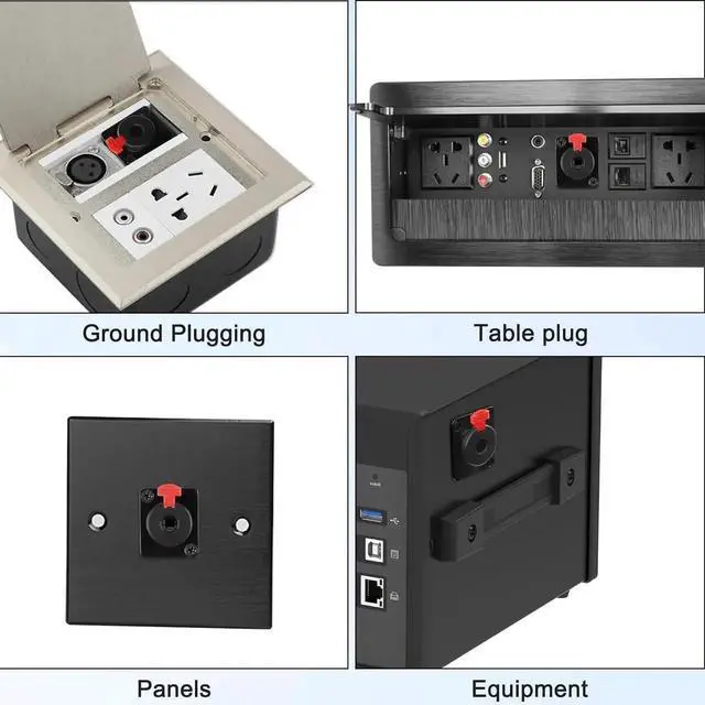 Alt view image 2 of 7 - D-Type 6.35mm 1/4 Female Panel Mount to 6.35mm Male Stereo Connector Cable 6.35mm TRS Female Socket to 6.35mm TRS Male Adapter Cord Speaker Headphone Extension Cable-0.5M/1.6FT Red
