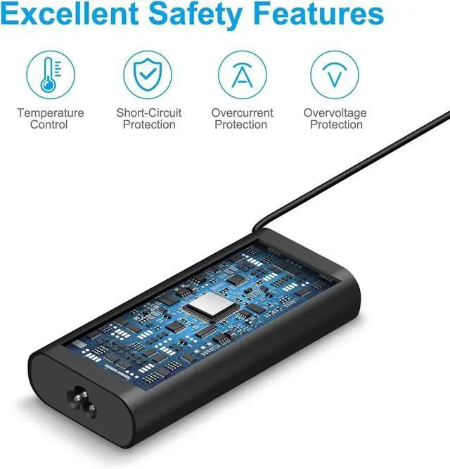 Alt view image 3 of 7 - Charger Compatible with Laptop Computer 65W 45W USB C Fast Power Adapter New Slim Chromebook Charger Type C Power Cord