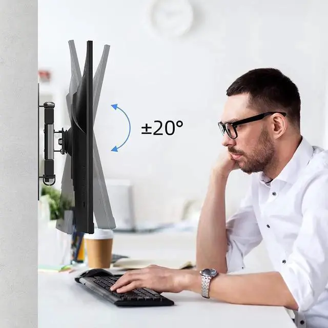 Alt view image 5 of 7 - Suptek TV Wall Mount Swivel Tilt Rotation Full Motion Adjustable Articulating for Most 15-32 inch LED LCD Monitor Wall Mount VESA 75 100 (MA2720)