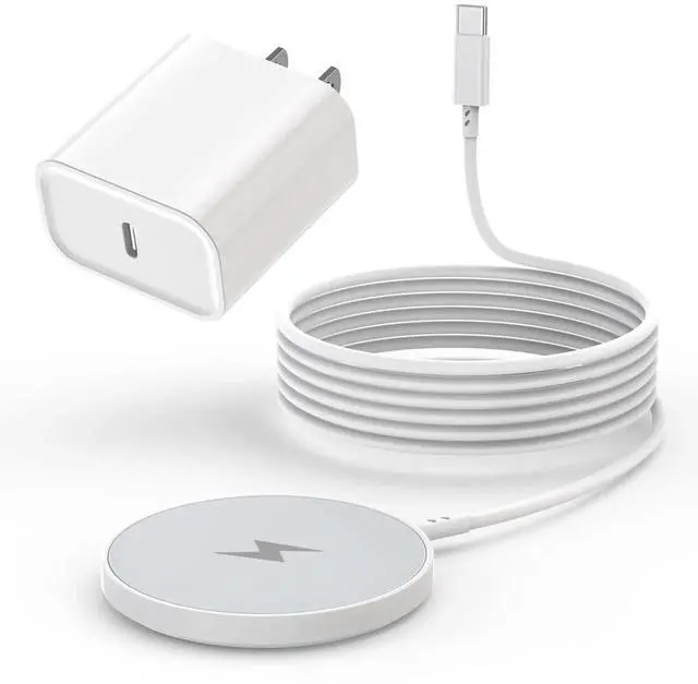 Main image of Long 6FT Magnetic Wireless Charger Fast iPhone MagSafe Charger Mag-Safe Quick Wireless Charging Pad Magnet Charge Pad USB Type C Charge Block Adapter for iPhone 16/16Pro Max/15/14/13/12/11
