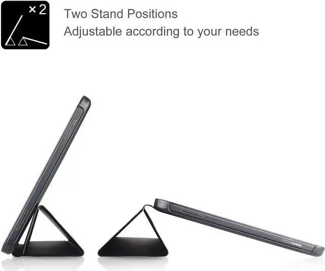 Alt view image 3 of 7 - Slim Case for Galaxy Tab A 10.1 2016 SM-T580 T585 T587 Smart Cover Stand Folio Case for Galaxy Tab A 10.1 Inch Tablet -Black