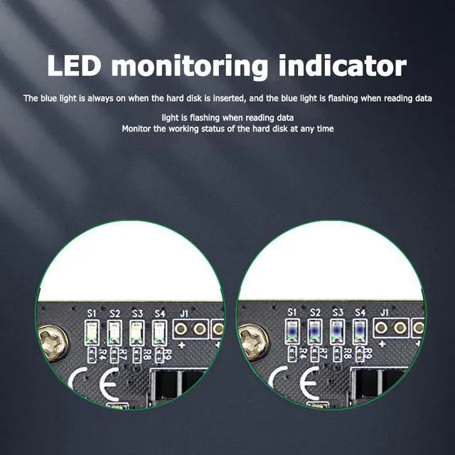 Alt view image 5 of 7 - 4 Port SATA III PCIe Expansion Card 6Gbps SATA 3.0 to PCI-e 1X Controller Card PCI Express Adapter Converter with Bracket