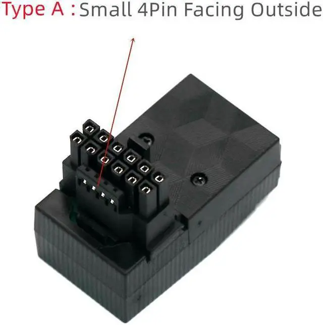 Main image of 12vhpwr 600w 5.0 Graphics Card 12+4Pin Connector 90 Degree Adapter ATX 3.0 16Pin Male To Female Power Supply Adapter Connector