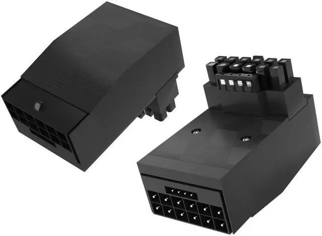 Alt view image 2 of 6 - 12vhpwr 600w 5.0 Graphics Card 12+4Pin Connector 90 Degree Adapter ATX 3.0 16Pin Male To Female Power Supply Adapter Connector