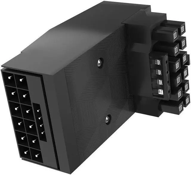 Alt view image 5 of 6 - 12vhpwr 600w 5.0 Graphics Card 12+4Pin Connector 90 Degree Adapter ATX 3.0 16Pin Male To Female Power Supply Adapter Connector