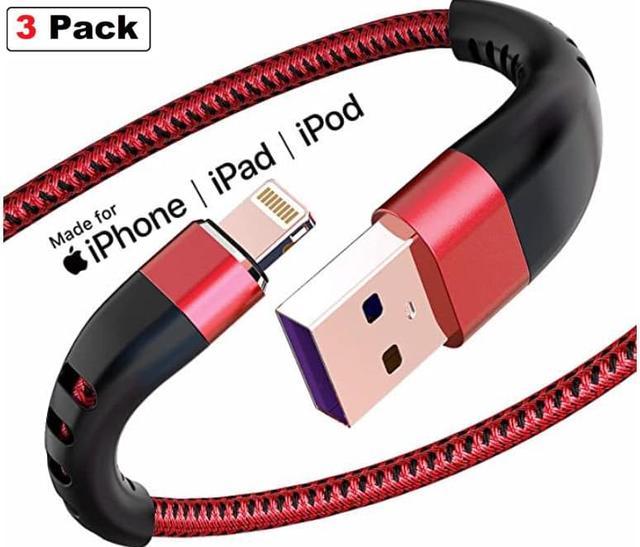 Lightning Cable, Iphone Charger Cable , Nylon Braided Usb Fast