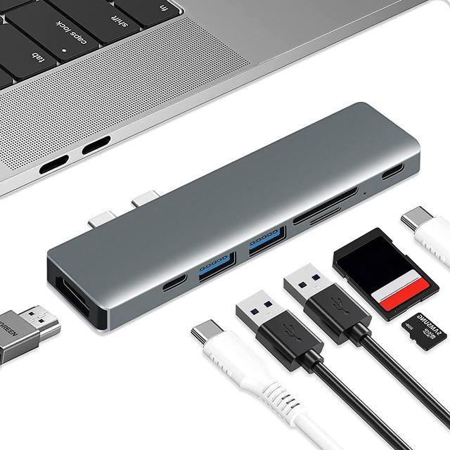 Adaptador USB-C Hub 7 en 1 Para Macbook Pro/air