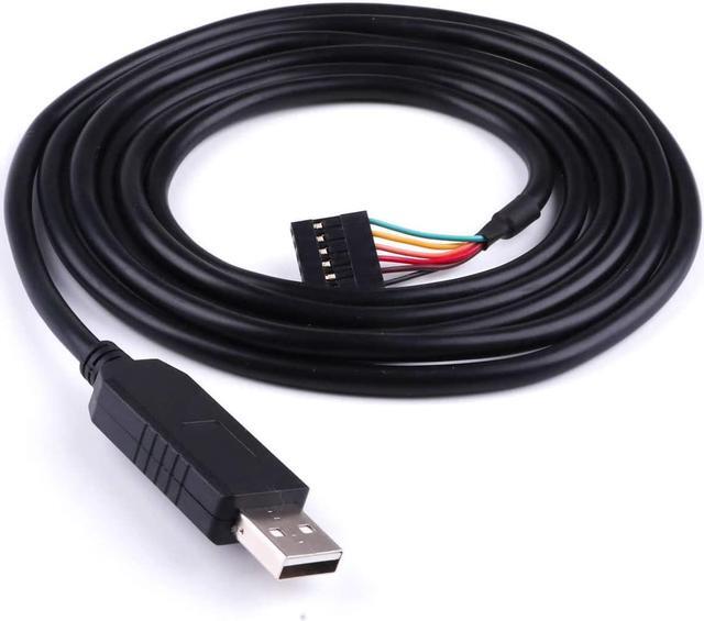 Alt view image 2 of 7 - FTDI TTL-232R-3V3 USB to TTL UART Adapter Converter Serial Cable,3.3V,6 Way, USB to TTL UART Debug Cable