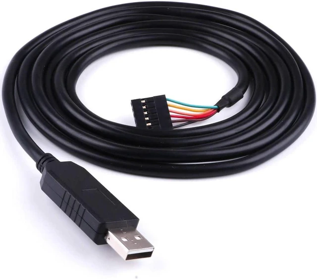 Alt view image 2 of 6 - FTDI TTL-232R-5V USB to TTL UART Converter Adapter Serial Cable,5V,6 Way, USB to TTL Debug Cable