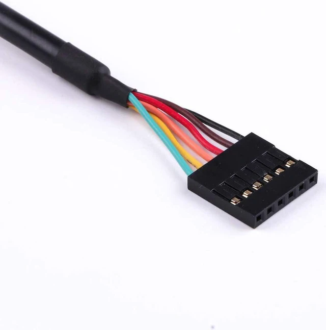 Alt view image 4 of 6 - FTDI TTL-232R-5V USB to TTL UART Converter Adapter Serial Cable,5V,6 Way, USB to TTL Debug Cable