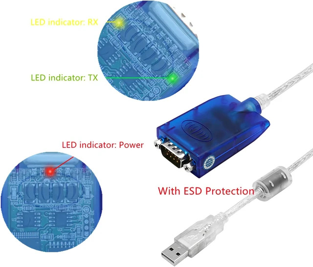 Alt view image 5 of 6 - FTDI Chip USB to RS485/RS422 Adapter Converter Serial Cable, USB to RS485 RS422 Adapter Supports Windows Linux Mac OS Android