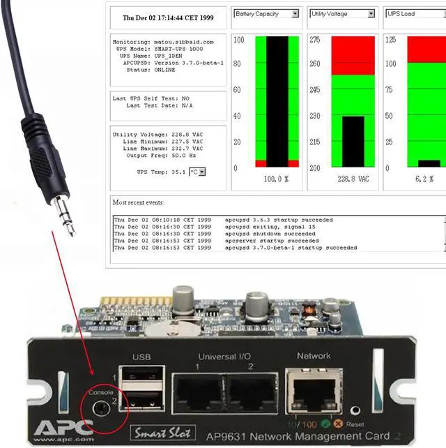 Alt view image 3 of 7 - USB to RS232 AJ2.5 Console Cable for APC 940-0299A Cable Replacement, Compatible with APC UPS APC Management Card AP9630 AP9631 and AP9635, with FTDI Chip Built-in