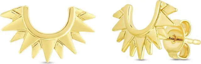 Main image of 14K Yellow Gold Polished Sunburst Trendy Stud Earring, Giorgio Bergamo