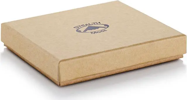 Alt view image 6 of 6 - Stealth Mode Trifold Wallet - RFID Blocking Wallet with Flip ID Holder - Leather Case for Money, Credit Cards - Mens Organizer, Divided Billfold, Identity Protection - Men's Gifts Grey