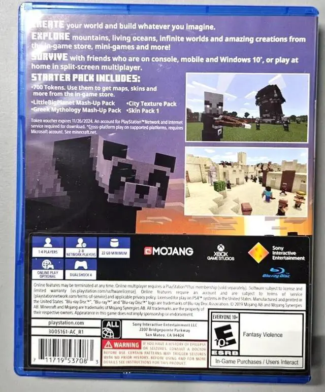 Alt view image 3 of 4 - Sony --- Minecraft Starter Collection Playstation 4 PS4 PS5