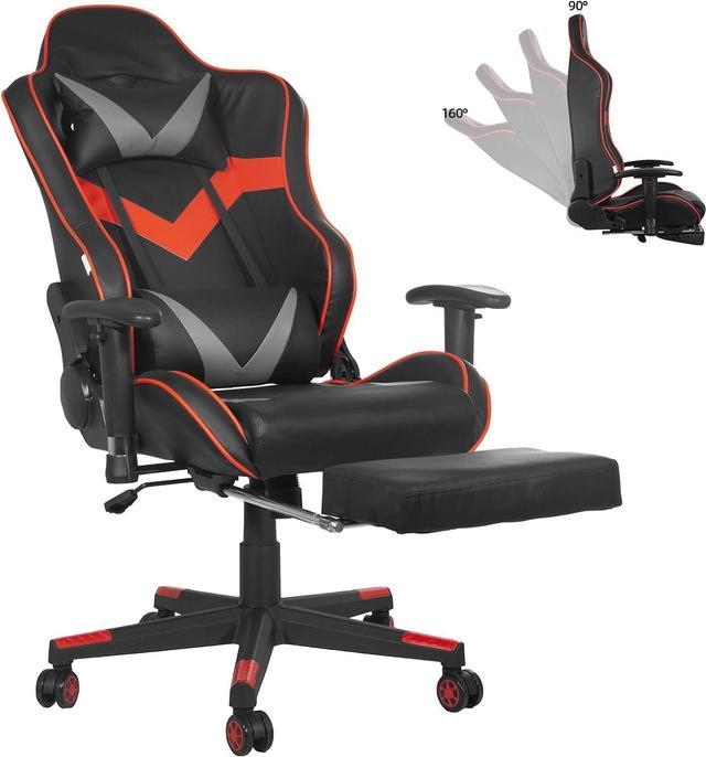 PC Gaming Chair Racing Computer Chair with Reclining Armrest Foot