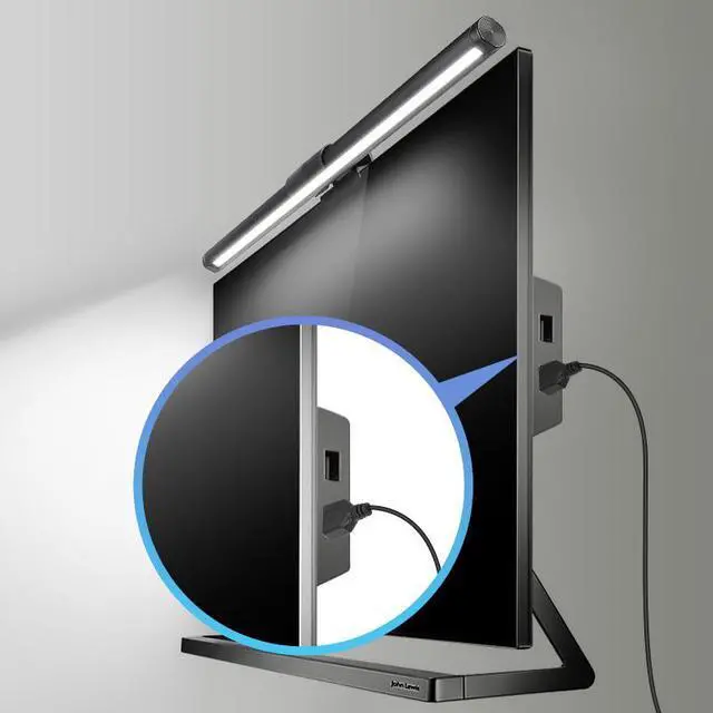 Alt view image 6 of 7 - Display Hanging Lamp Musical Rhythm Eyes Protection Learning Desk Lamp Home PC Computer LED Gaming Monitor Light Bar