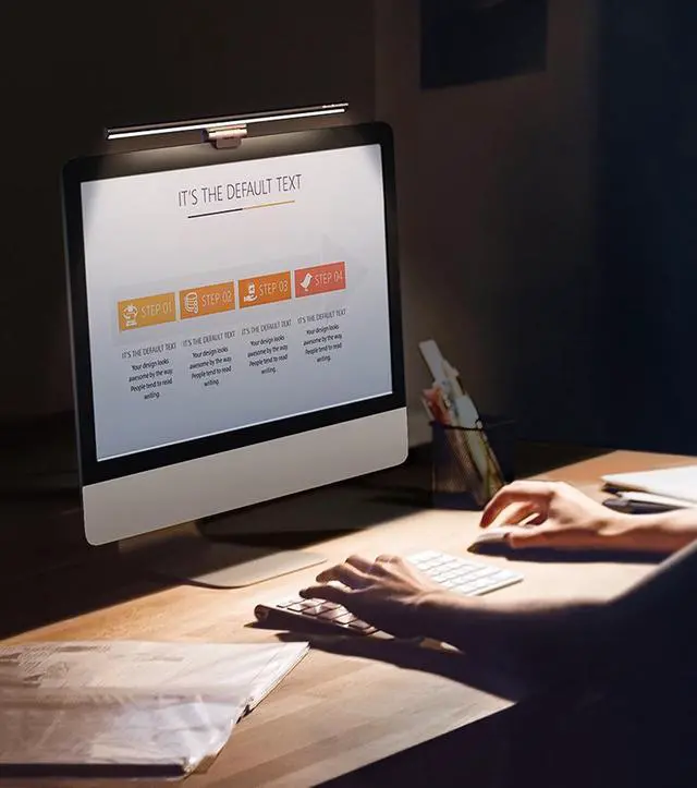 Alt view image 3 of 7 - Computer Light Desk Lamp Screen Light Laptop USB Lamp Hanging Light Table Lamp Monitor Light For Study Reading Light