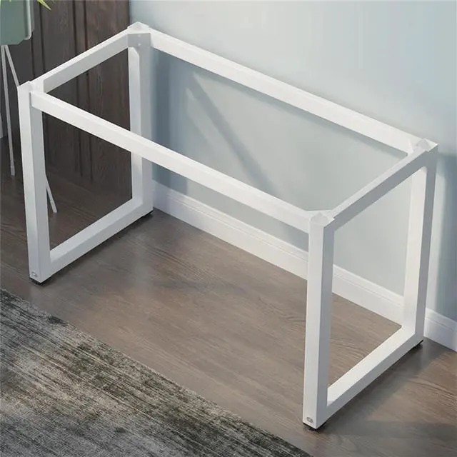 Alt view image 5 of 6 - Baycheer 39'' Modern Black Writing Desk Office Desk Gaming Table with Wood Top and Steel Sled Base for Home Office Study
