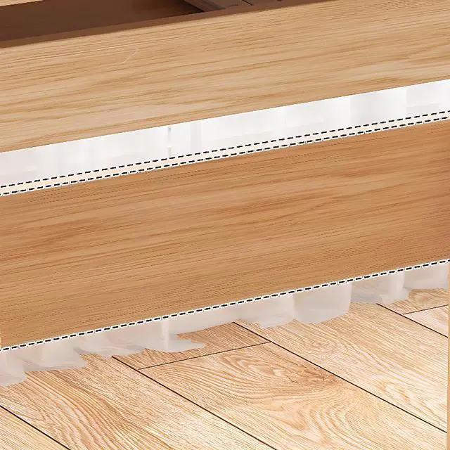 Alt view image 5 of 7 - Baycheer 47'' Office Computer Desk with Keyboard Tray Study Writing Table Workstation Simple Gaming Desk Rustic Natural Timber with Lockable Drawer and CPU Stand