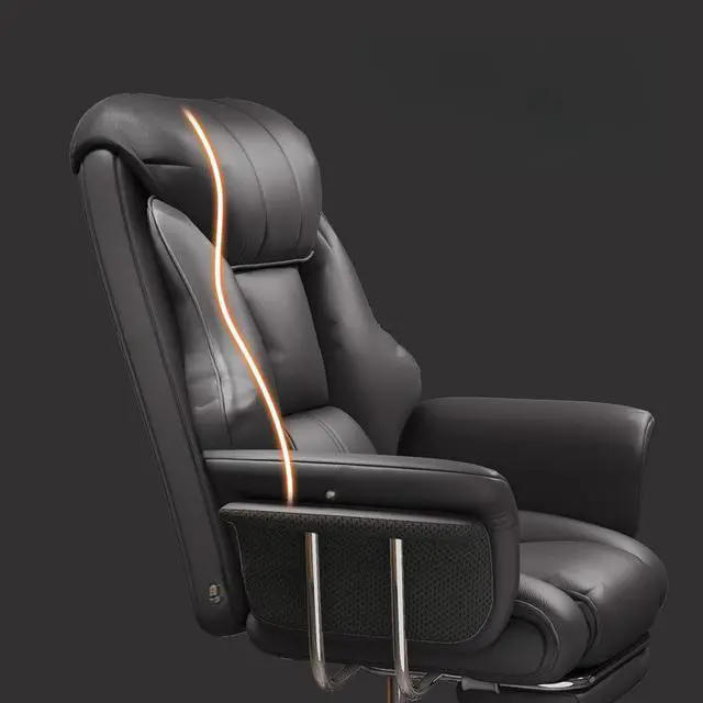 Alt view image 6 of 7 - Baycheer Office Chair, Big and Tall Office Chair with Foot Rest Ergonomic Office Chair Home Office Desk Chairs Tilt Lock Studio Chairs with Back, Back Support Lumbar Support