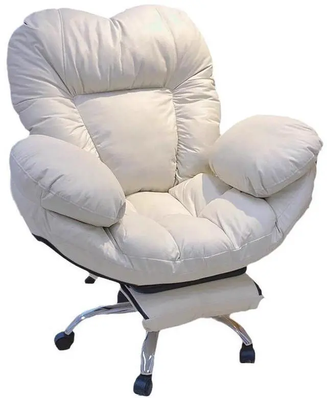 Alt view image 4 of 7 - Baycheer Office Chair with Footrest, Ergonomic Office Chair Big and Soft Gaming Chair Leather High Back Executive Office Chair for Working Gaming with Adjustable Back Angle