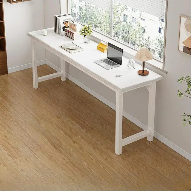 Alt view image 2 of 3 - Baycheer 39 Inch Computer Desk Modern Simple Style Wood Work Study Writing Desk Farmhouse Workstation PC Gaming Executive Table for Bedroom