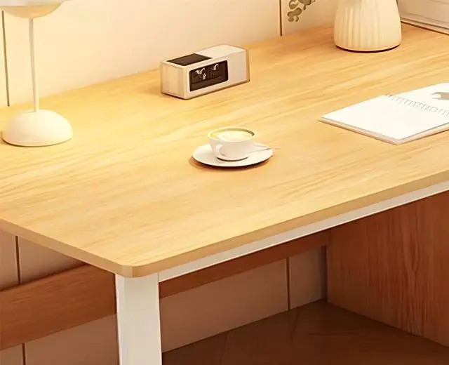 Alt view image 6 of 7 - Baycheer 94 Inch Two Person Desk with 3 Drawers, Long Double Computer Desk Gaming Table Industrial Study Writing Table Workstation for Home Office, Natural